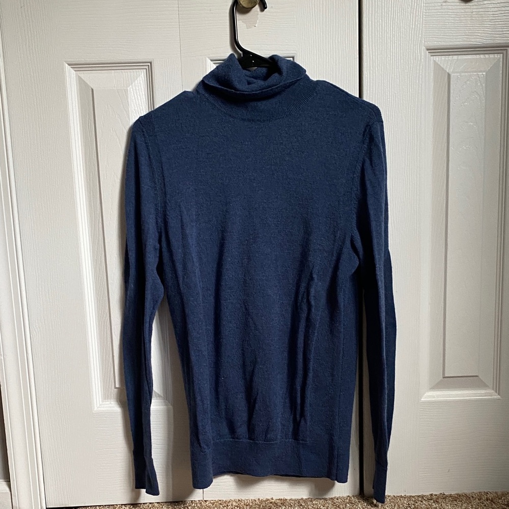 Express Men's Navy Turtleneck Sweater